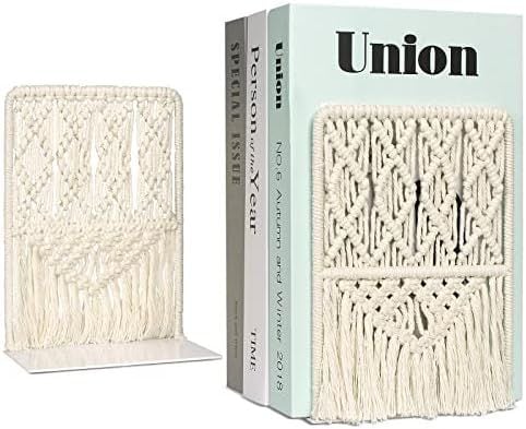 Macrame Bookends with Tassels
